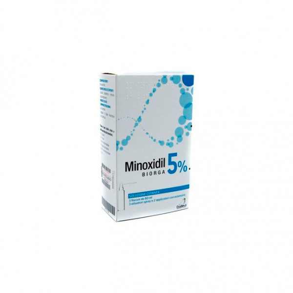 Minoxidil Biorga com Aplicador 50mg/mL 3 x 60 ml Minoxidil Biorga com Aplicador 50mg/mL 3 x 60 ml
