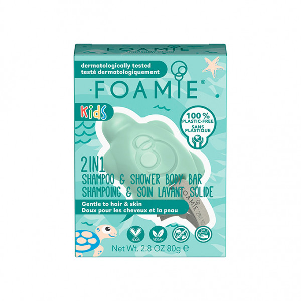 Foamie Kids Bar 2 Em 1 Pêssego 80 g Foamie Kids Bar 2 Em 1 Pêssego 80 g