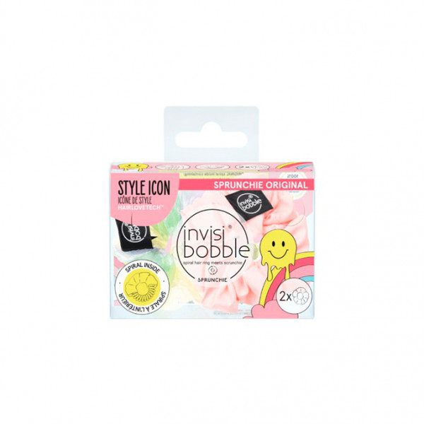 Invisibobble Sprunchie Duo Retro Dreamin' Hue-Man Love x 2 elásticos