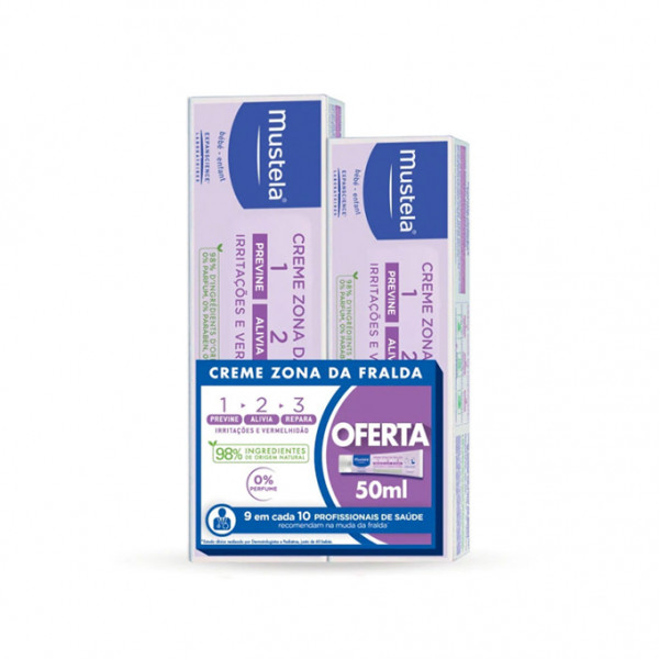 Mustela Bebé Creme Zona Fralda 123 100 ml + 50 ml