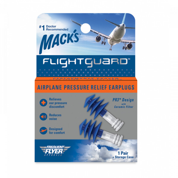 Mack"s Flightguard Tampões Auriculares Mack"s Flightguard Tampões Auriculares