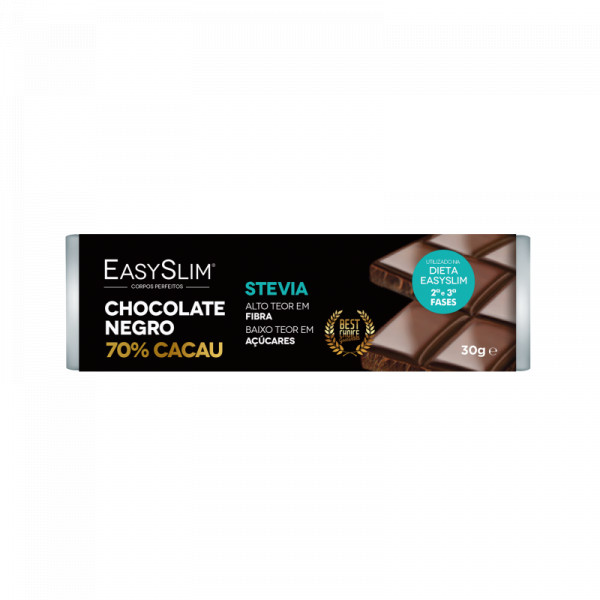 Easyslim Chocolat Negro 70% Cacau 30G Easyslim Chocolat Negro 70% Cacau 30G