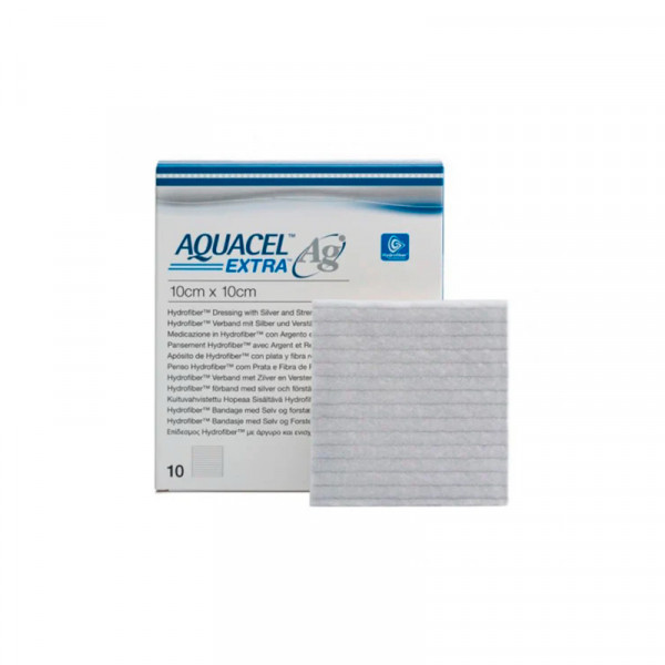 Aquacel Ag+ Extra Penso Esteril 10x10cm x10