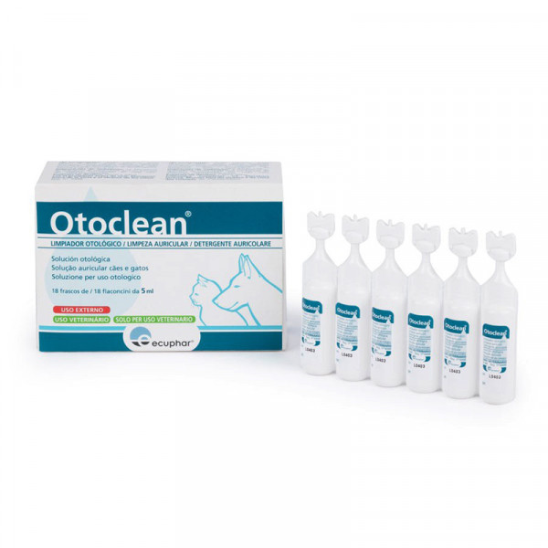 Otoclean Solução Oto Cão/Gato 18 Ampolas x 5ml
