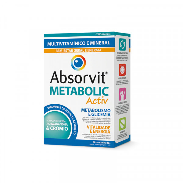 Absorvit Metabolic Activ x 30 Comprimidos