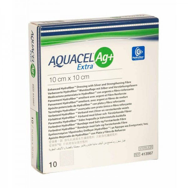 Aquacel Ag+ Extra Penso Estéril - 5x5cm (X10 Unidades)