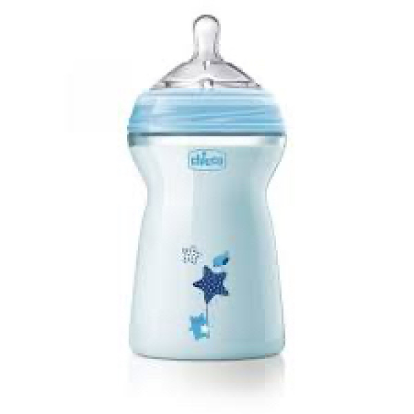 Chicco Biberão NaturalFeeling_Silicone_Boy_6M+ - 300ml