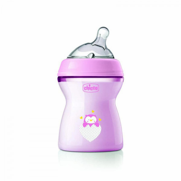 Chicco Biberão Silicone NaturalFeeling 2M+ 250ml Rosa Chicco Biberão Silicone NaturalFeeling 2M+ 250ml Rosa