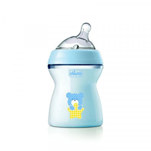 Chicco Biberão Natural Feeling Azul 2m+ 250ml Chicco Biberão Natural Feeling Azul 2m+ 250ml