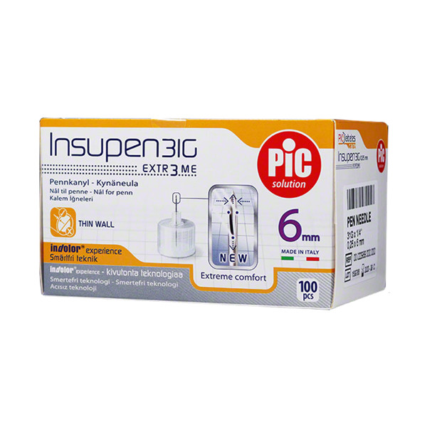 Pic Insupen Pl Agulha 6Mm 32G X100