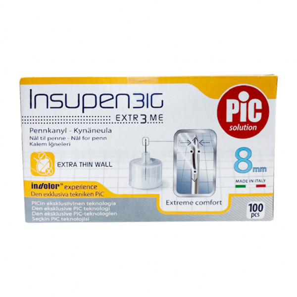 Pic Solution Insupen Agulhas 8mm 32G X100