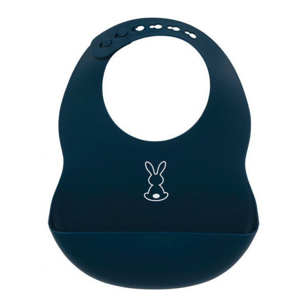 Nattou Babete Silicone Azul Marinho