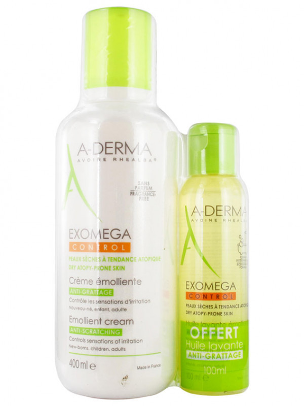 A-Derma Exomega Control Creme 400Ml+Oferta oleo 200