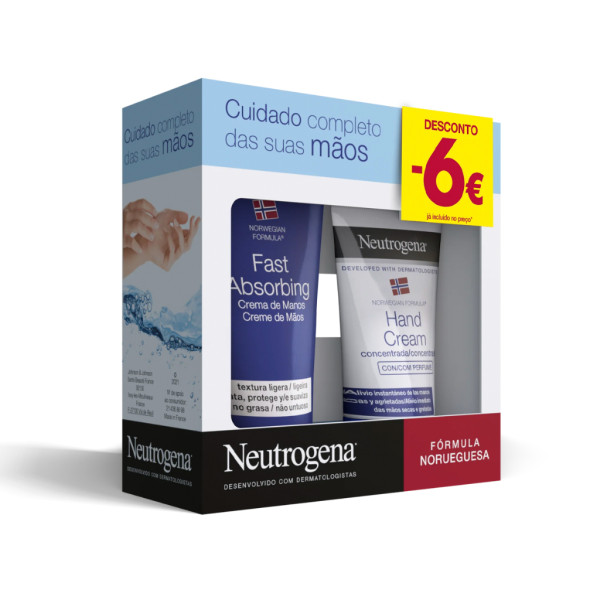 Neutrogena Creme Mãos Concentrado 50ml + Creme Mãos Absorção Rápida 75ml