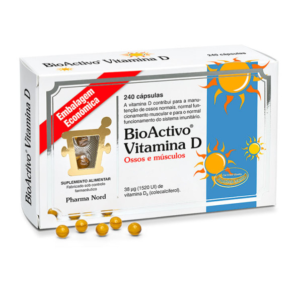 Bioactivo Vitamina D Cápsulas Moles 240 Unidade(S) Embalagem Económica Bioactivo Vitamina D Cápsulas Moles 240 Unidade(S) Embalagem Económica