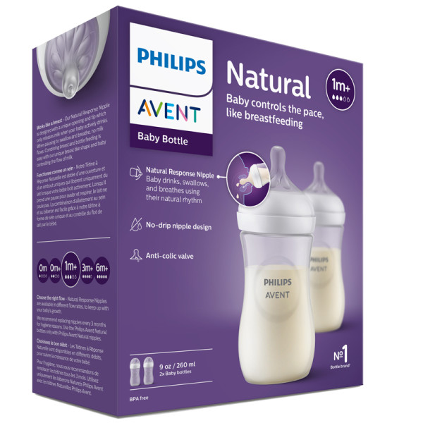 Philips Avent Biberão Natural Response 260ml X2
