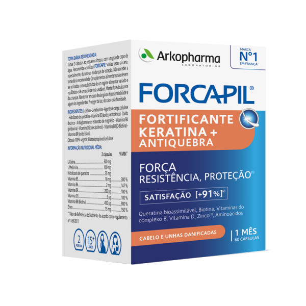 Forcapil Fortificante Keratina+ x 60 cápsulas