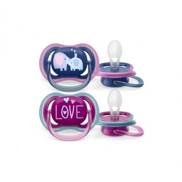 Philips Avent Pack 2 Chupetas Ultra Air Deco +18m Menina