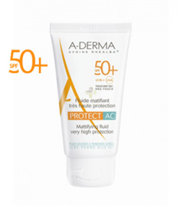 A-Derma Protect Ac Fluido Matificante Spf50+ 40Ml