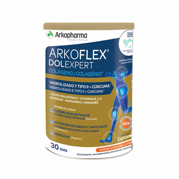 Arkoflex Colagénio Fórmula Expert Sabor Laranja 390 g