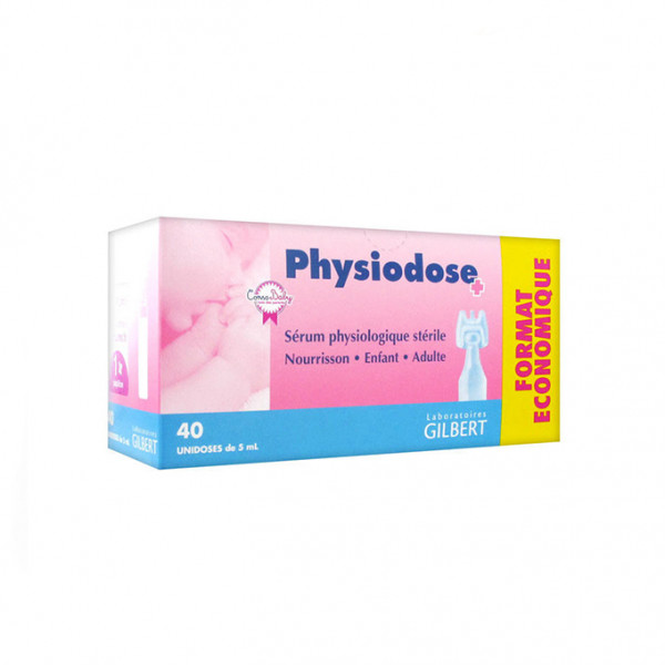 Physiodose Soro Fisiológico Estéril 40 x 5 ml